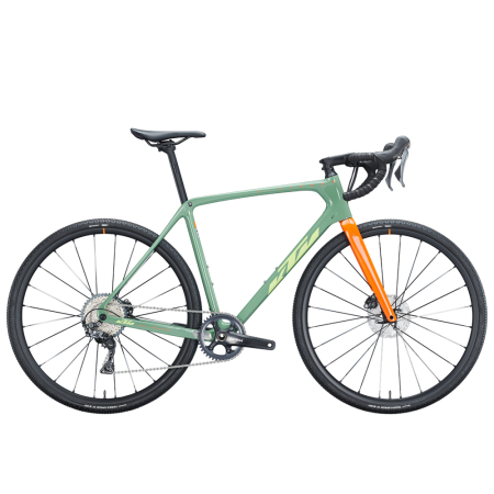 Гравийный велосипед KTM X-Strada Master Бирюзовый (оранжево-лайм) 2021