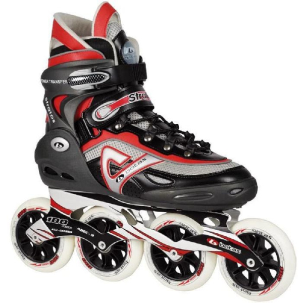 Роликовые коньки Botas Stratos 90, Черно-серо-красный