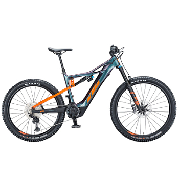 Электровелосипед KTM Macina Kapoho Master 29" синий (оранжево-черный) 2021 