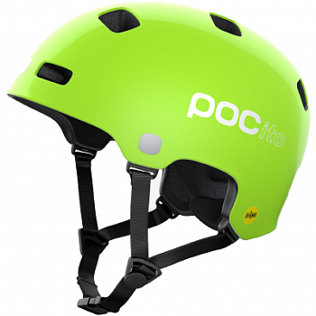 Детский велошлем POC POCito Crane MIPS Fluorescent Yellow/Green, XS/S