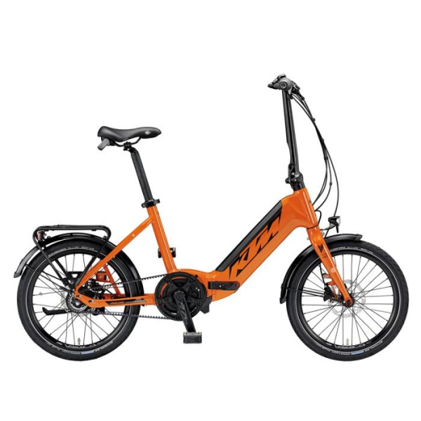 Электровелосипед KTM Macina Fold 20" оранжевый (черный) 2021
