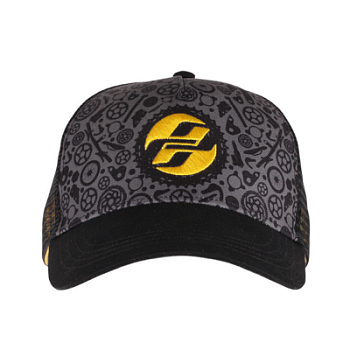 Кепка Ghost Trucker Blk/ti-Gry/ylw