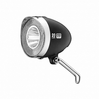 Велофара XLC CL-D03 LED 20Lux Dynamo, Черный
