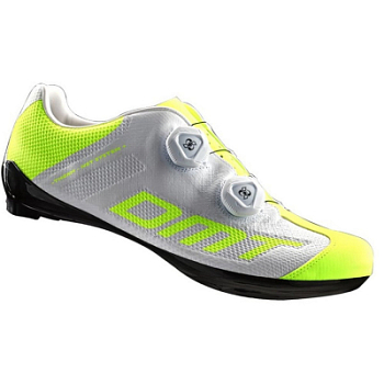 Велотуфли DMT R1, White/Yellow