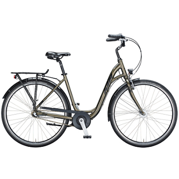 Городской велосипед KTM City Fun 28" зеленый (черный) 2021 
