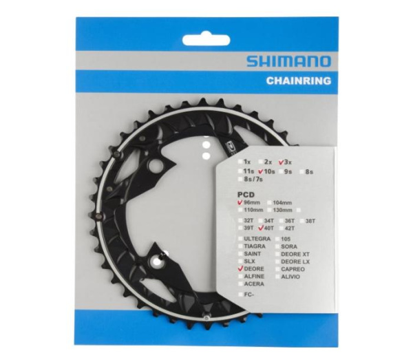 Зірка шатунів Shimano FC-M672/FC-M622 SLX, 40зуб. 10-швидк.