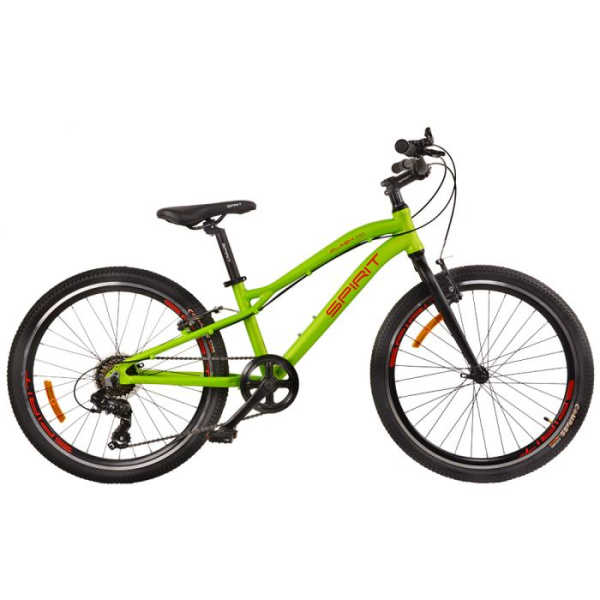 Горный велосипед Spirit Flash 4.1 24" салатовый 2021 рама Uni