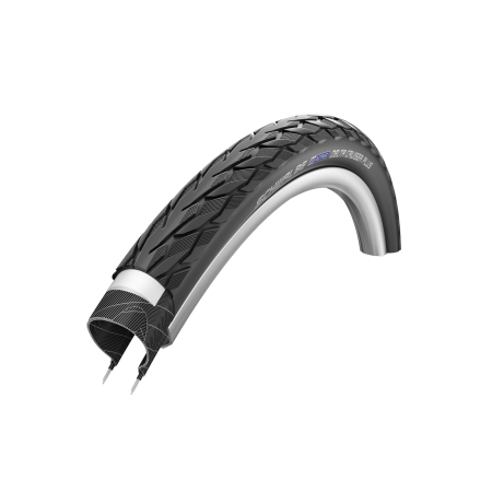 Покрышка Schwalbe Delta Cruiser Plus 28" (700C) (PunctureGuard, SBC, TwinSkin), Black-Reflex