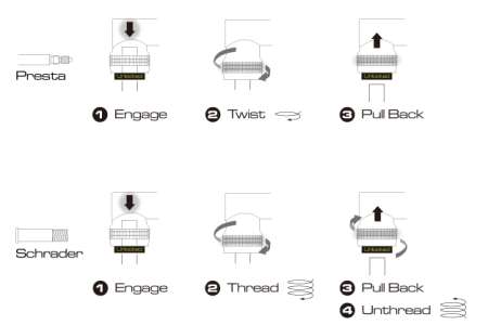 Насос Birzman Infinite Apogee Road, Серебристый