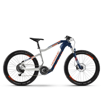 Электровелосипед Haibike Xduro AllTrail 5.0 Carbon Flyon 27.5" Сине-белый 2020