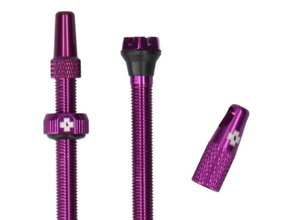 Вентили для бескамерных колес MUC-OFF Tubeless Valves V2, 44 мм, фиолетовые