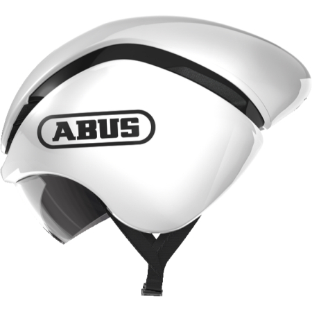 Велошлем ABUS Gamechanger TT, Shiny White