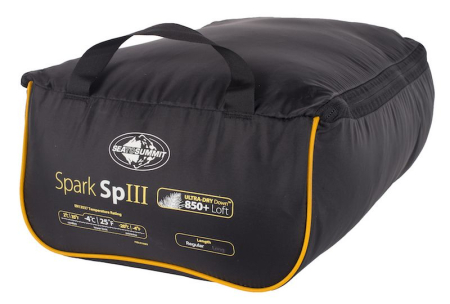 Спальный мешок Spark SpIII (-2/-8°C), 183 см - Left Zip, Light Gray/Yellow от Sea to Summit