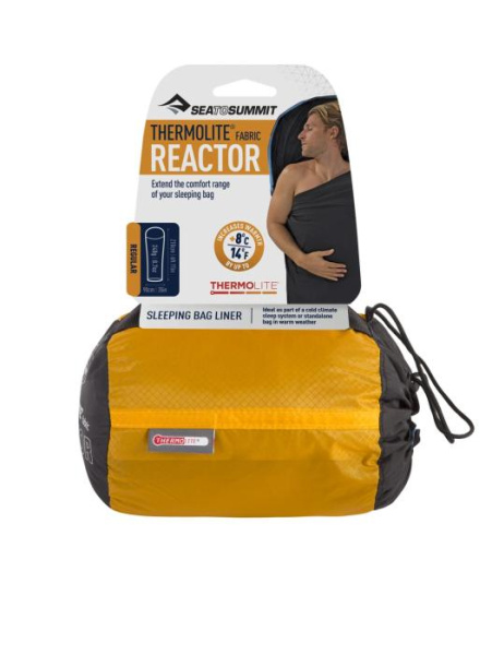 Вкладыш в спальник Thermolite Reactor Liner, 210 см, Black от Sea to Summit
