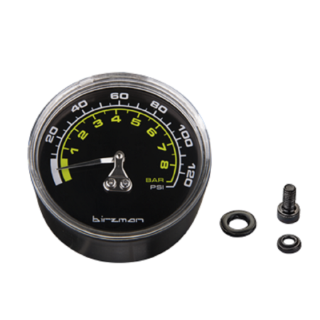 Манометр Birzman Gauge 120psi Maha Push & Twist MTB