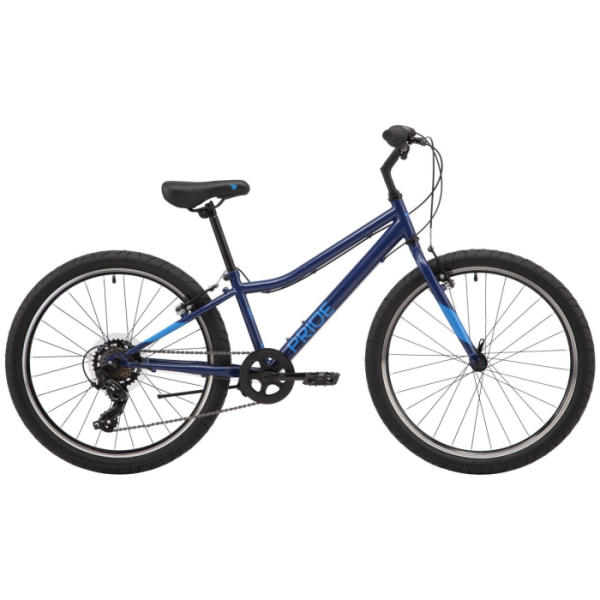 Детский велосипед Pride Brave 4.1 24" синий 2021