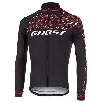 Велоджерси Ghost Factory Racing Long, Черно-красно-белый