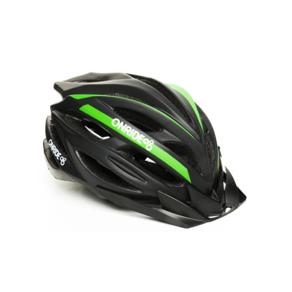 Велошлем Onride Grip Матовый Черно-зеленый