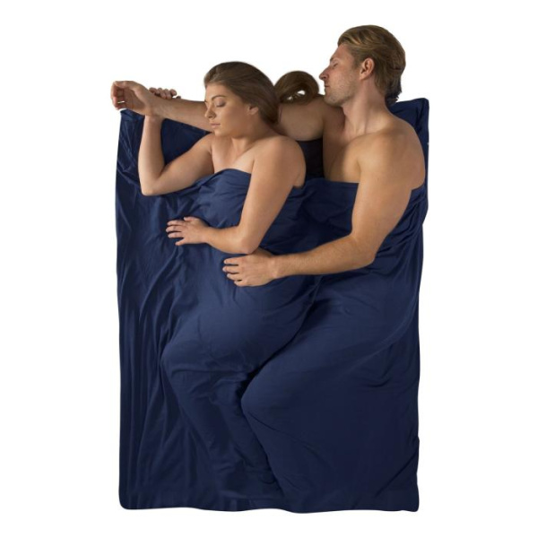 Вкладыш в спальник Expander Liner Double, 185 см, Navy Blue от Sea to Summit