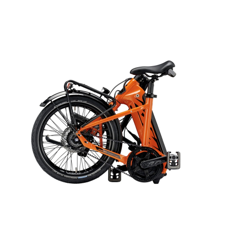 Электровелосипед KTM Macina Fold 20" оранжевый (черный) 2021