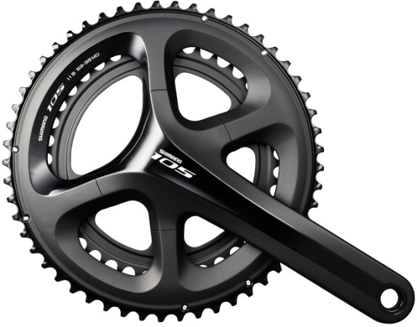 Шатуны Shimano FC-5800 105 Hollowtech II 172,5 мм 52Х36, без каретки, черный