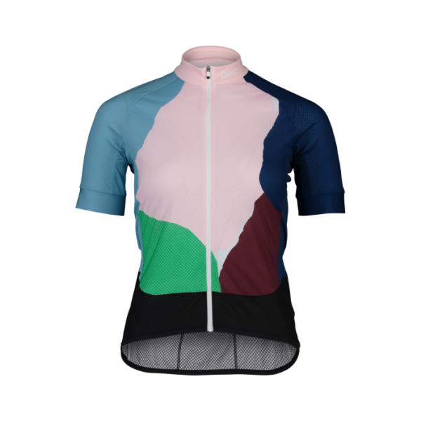 Джерси женское POC W’s Essential Road Print jersey, Color Splashes Multi Opal/Basalt, L