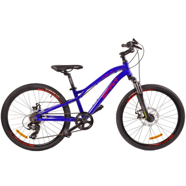 Детский велосипед Spirit Flash 4.2 24", рама Uni, синий/матовый, 2021