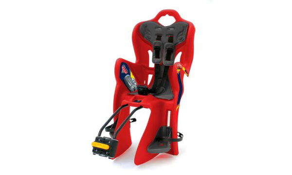 Сиденье задн. Disney Bellelli B1 Standart "CARS", до 22кг красное с черной подкладкой