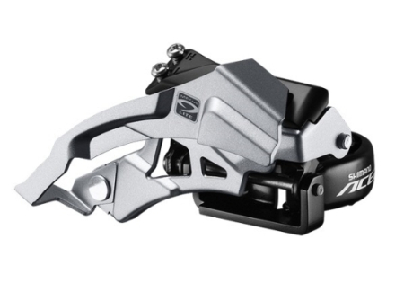Переключатель передний Shimano FD-M3000 ACERA, TOP SWING, 34,9/31,8/28,6 мм адапт, 66/69град, универс.тяга