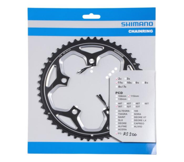 Зірка шатунів Shimano FC-RS500 52зуб. 11-швидк. срібл.