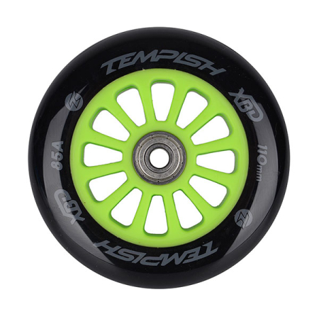 Колесо Tempish PU 85A 110 мм с подшипником, Зеленый