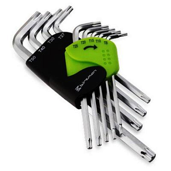 Набор звёздочек Torx 9шт, Birzman Tool Torx Key Set