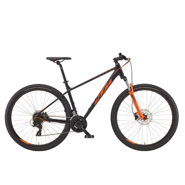 Горный велосипед KTM CHICAGO 272 27.5" рама L/48, черный матовый (оранжевый), 2022