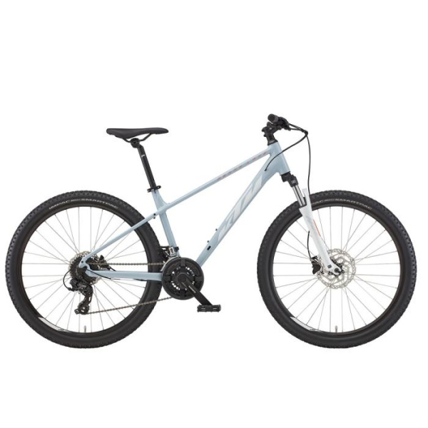 Горный велосипед KTM PENNY LANE 272 27.5" рама XS/32, голубой (бело-коралловый), 2022