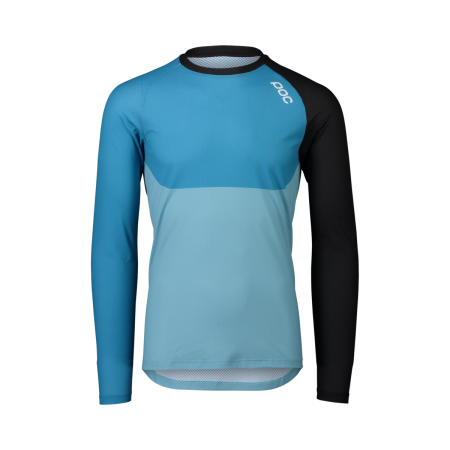 Джерси POC MTB Pure LS Jersey, Uranium Black/Basalt Blue/Lt Basalt Blue, L