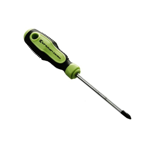 Крестообразная отвертка 2*100мм Birzman Tool Phillips Screwdriver Size 2, Green/Black/Silver