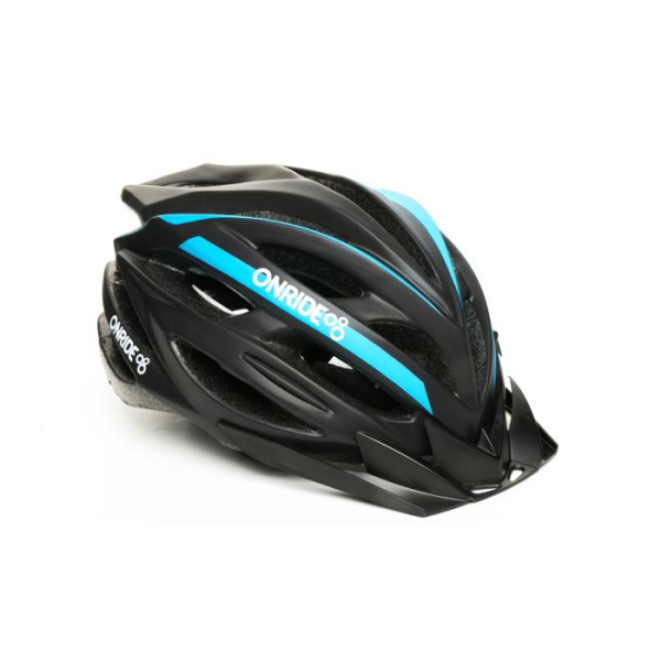 Велошлем Onride Grip, Матовый черный/Синий