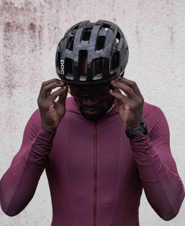 Велошлем POC Ventral Air Spin, Uranium Black Raceday, L