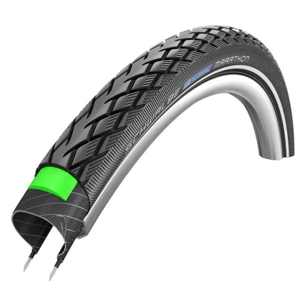 Покрышка Schwalbe Marathon 27.5" (650B) (GreenGuard, Endurance), Black-Reflex