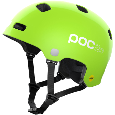Детский велошлем POC POCito Crane MIPS Fluorescent Yellow/Green, XS/S