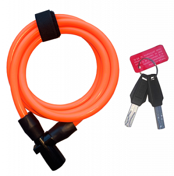 Велозамок Onguard Lightweight Key Coil Cable Lock, Оранжевый