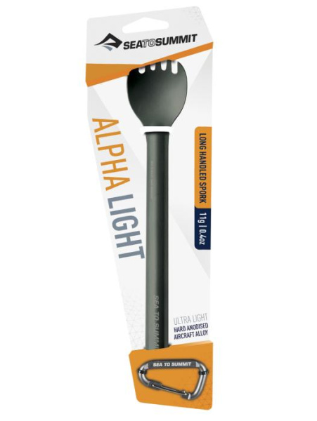 Ловилка Alpha Light Spork Long Grey Anodised, L от Sea to Summit