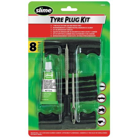 Ремонтный набор для бескамерных покрышек Slime Tire Plug Kit