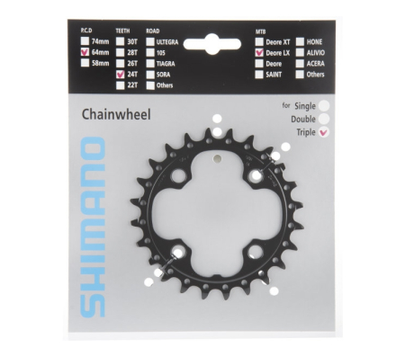 Зірка шатунів Shimano FC-M660-10, 24зуб. АЕ, 10-зв