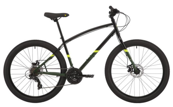 Горный велосипед Pride Rocksteady 7.1  27,5" Черно-зеленый 2021