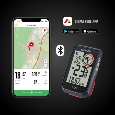 Велокомпьютер ROX 2.0 Black Top Mount Sigma Sport