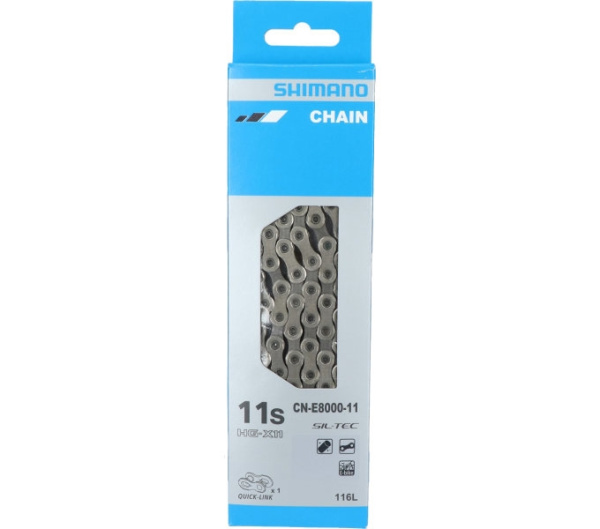 Цепь Shimano CN-E8000-11, HG-X 11-ск, 138 звеньев, для електровелосипедов