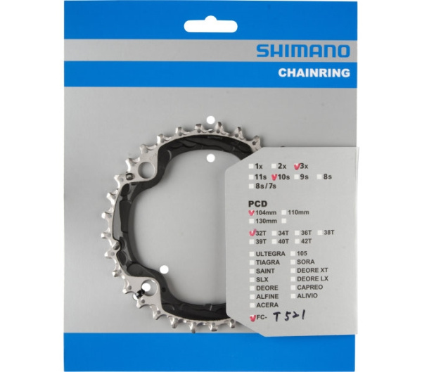 Зірка шатунів Shimano FC-M610 DEORE, 32зуб.