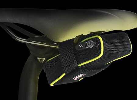 Велосумка подседельная Scicon Elan 210 Velcro Fluo, Black/Yellow