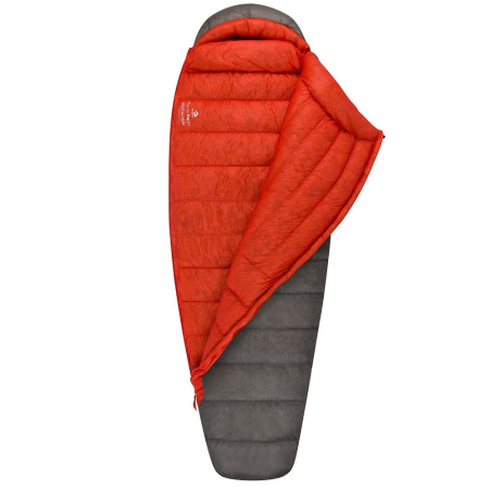 Женский спальный мешок Flame FmIV (-10/-17°C), 183 см - Right Zip, Dark Grey/Paprika от Sea to Summit